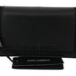 Elegant Black Leather Shoulder Messenger Bag