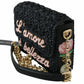 Chic Black MILLENNIALS Embroidered Purse