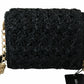 Chic Black MILLENNIALS Embroidered Purse