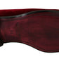Elegant Bordeaux Velvet Loafers