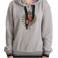 Elegant Gray Sacred Heart Hoodie