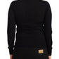 Elegant Floral Embroidery Cashmere Sweater