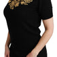 Elegant Black Cashmere Sweater Top