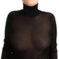 Elegant Black Turtleneck Sweater