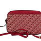 Jet Set Large East West Chili Pale Gold PVC Zip Chain Crossbody Bag