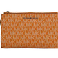 Jet Set Travel Honeycomb Multi PVC Large Double Zip Wrist Wallet