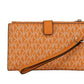 Jet Set Travel Honeycomb Multi PVC Large Double Zip Wrist Wallet