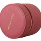 Elegant Pink Leather Round Wallet