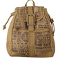 Chic Beige Fabric Backpack Bag