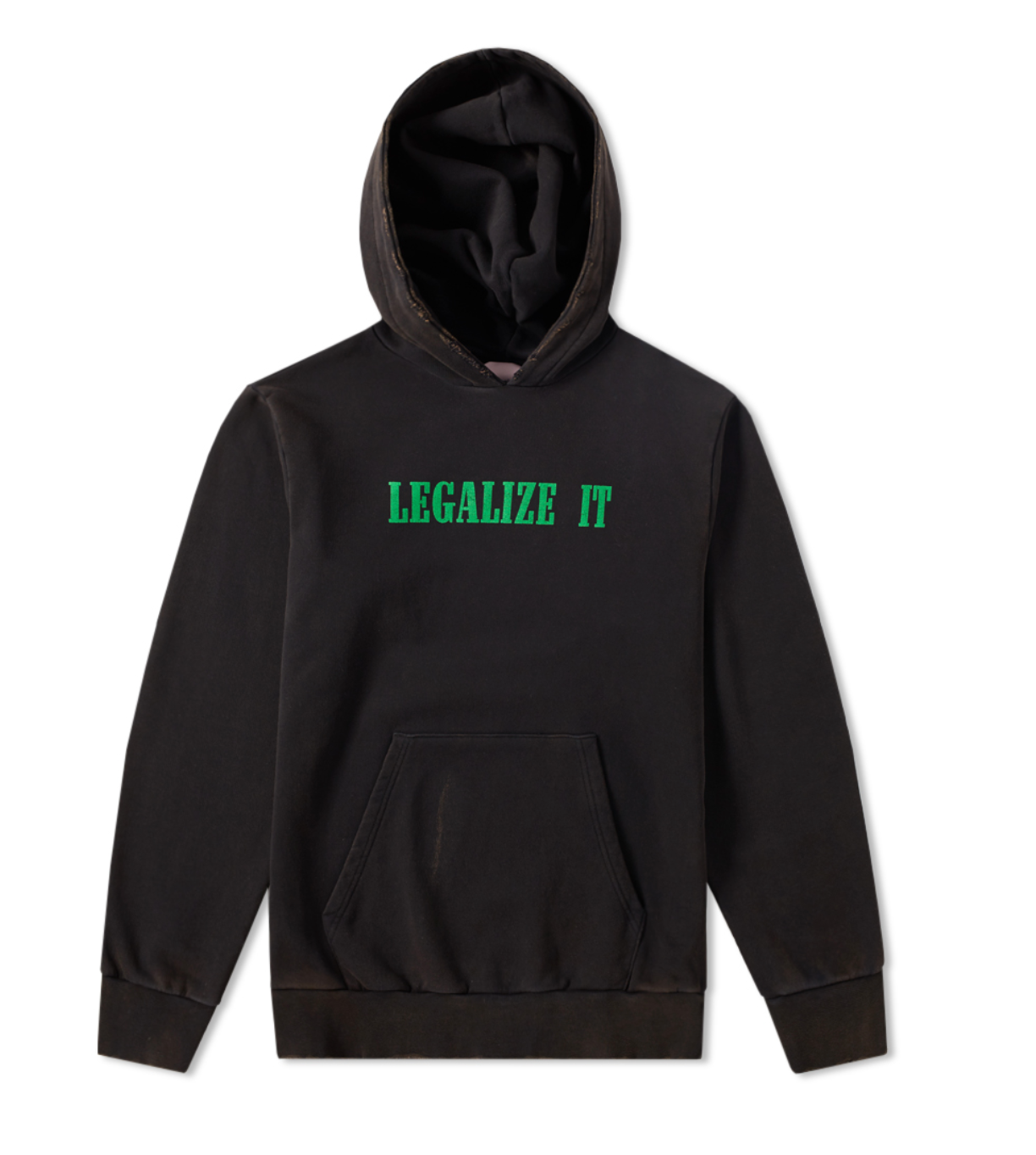 Black Cotton Men Sweater
