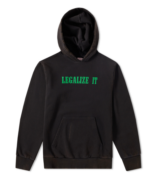Black Cotton Men Sweater