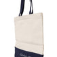 Chic Blue & White Canvas Tote Bag