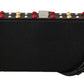 Chic Floral Embellished Leather Box Bag