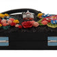 Chic Floral Embellished Leather Box Bag