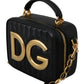 Exquisite Black Embellished Shoulder Bag