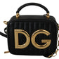 Exquisite Black Embellished Shoulder Bag