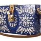 Crystal Embellished Blue Box Bag