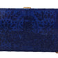 Crystal Embellished Blue Box Bag