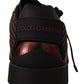 Elegant Low Top Lace-Up Leather Sneakers