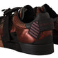 Elegant Low Top Lace-Up Leather Sneakers