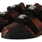 Elegant Low Top Lace-Up Leather Sneakers