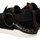 Elegant Shearling-Lined Leather Sneakers