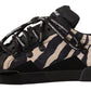 Zebra Suede Low Top Sneakers