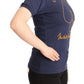 Navy Blue Cotton Crew Neck Tee