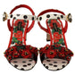 Multicolor Floral Crystal-Embellished Heels