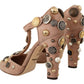 Glamorous Suede T-Strap Pumps with Embellishment