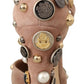 Glamorous Suede T-Strap Pumps with Embellishment