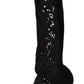 Chic Floral Elastic Sock Pumps