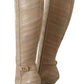 High Cardinale Beige Leather Boots