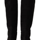 Elegant Black Suede High Rider Boots