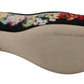 Elegant Floral Slingback Heels with Crystal Embellishments