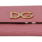 Elegant Pink Leather Continental Wallet