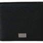 Elegant Black Leather Bifold Wallet