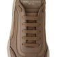 Beige Daymaster Leather Casual Sneakers