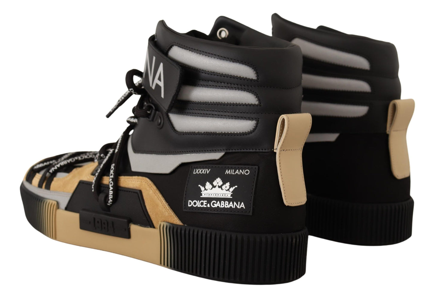 Elegant Leather High Top Sneakers