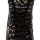 High-End Chevron High Top Sneakers in Brown