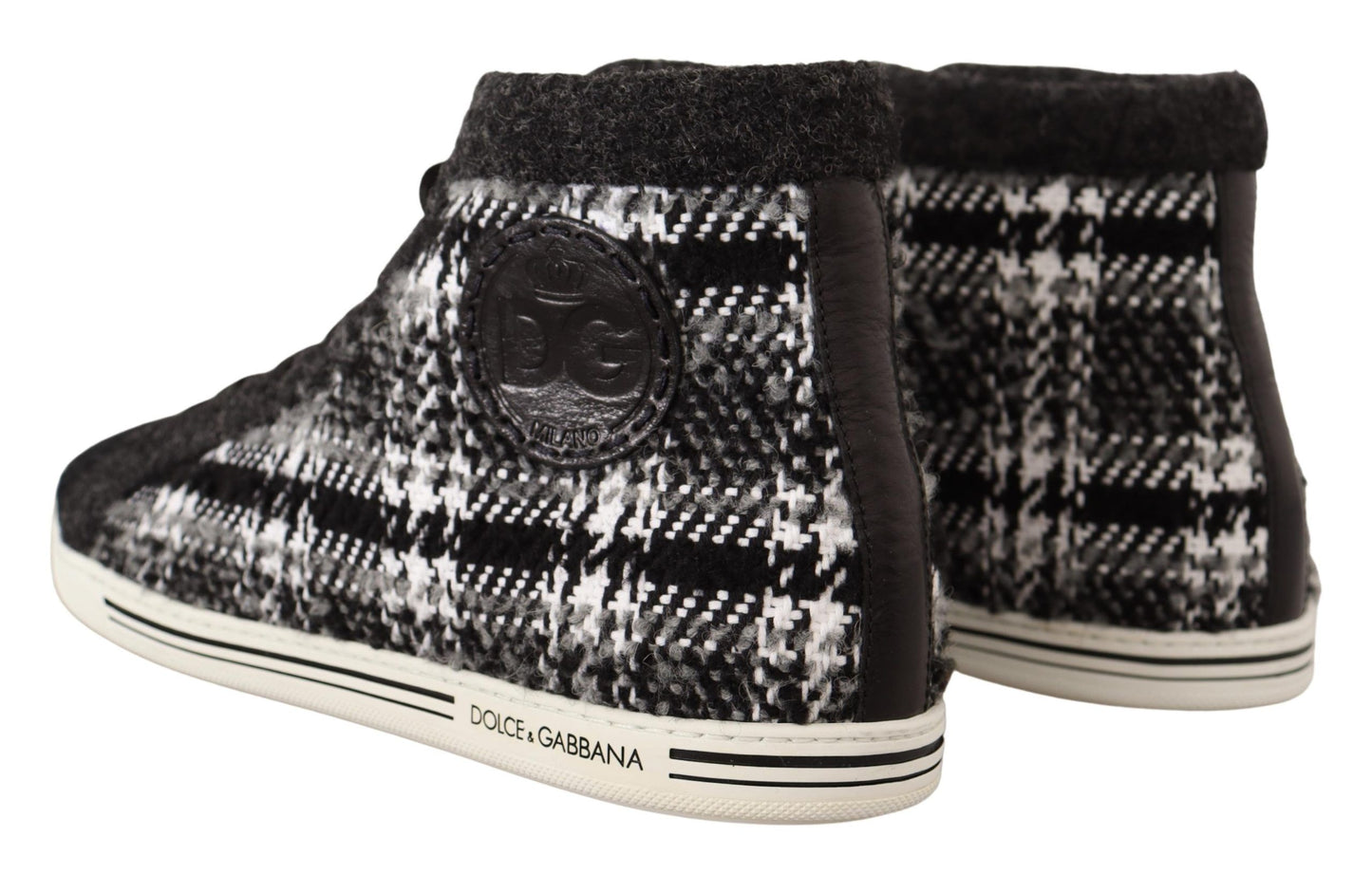 Elegant Check High Top Sneakers