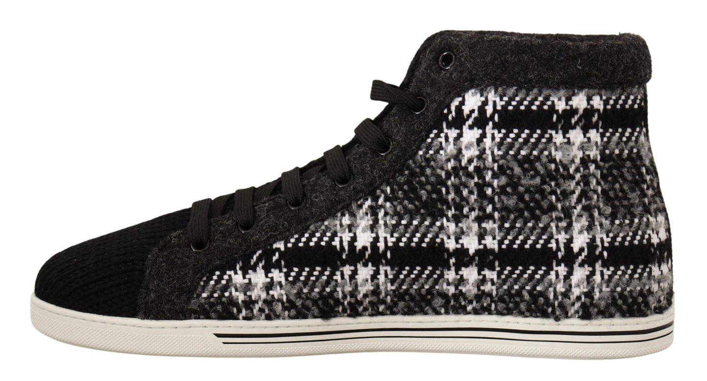 Elegant Check High Top Sneakers
