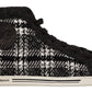 Elegant Check High Top Sneakers