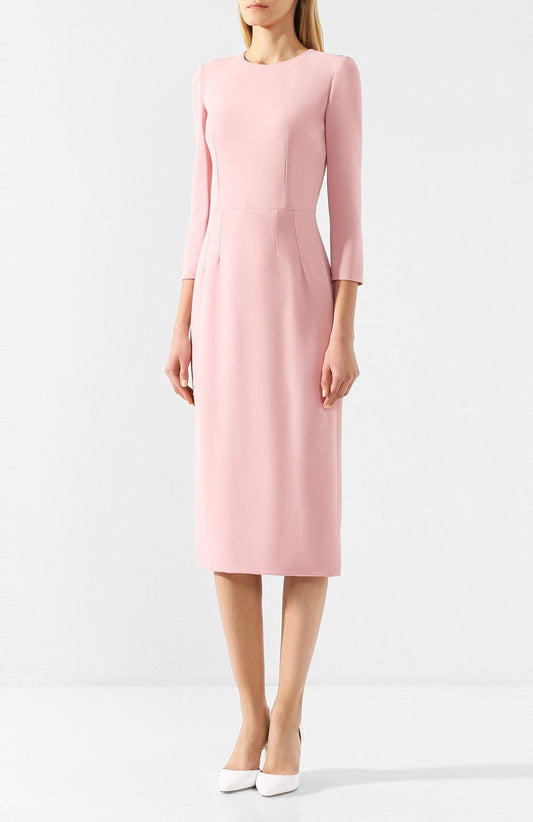 Pink Viscose Women Dress