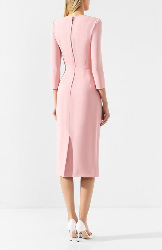 Pink Viscose Women Dress