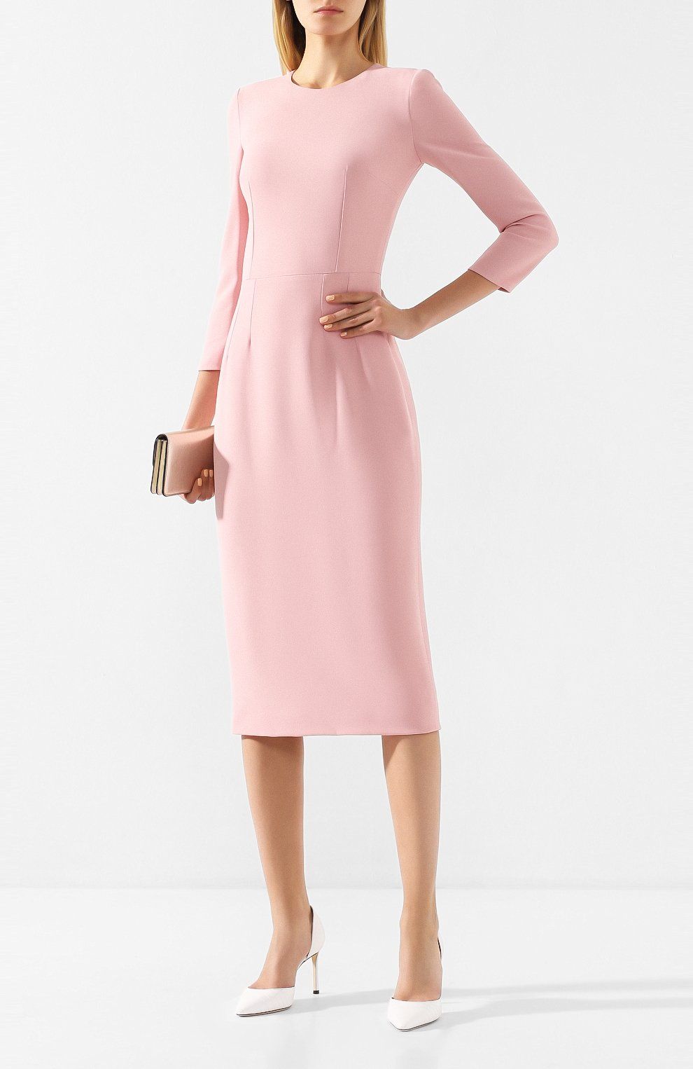 Pink Viscose Women Dress