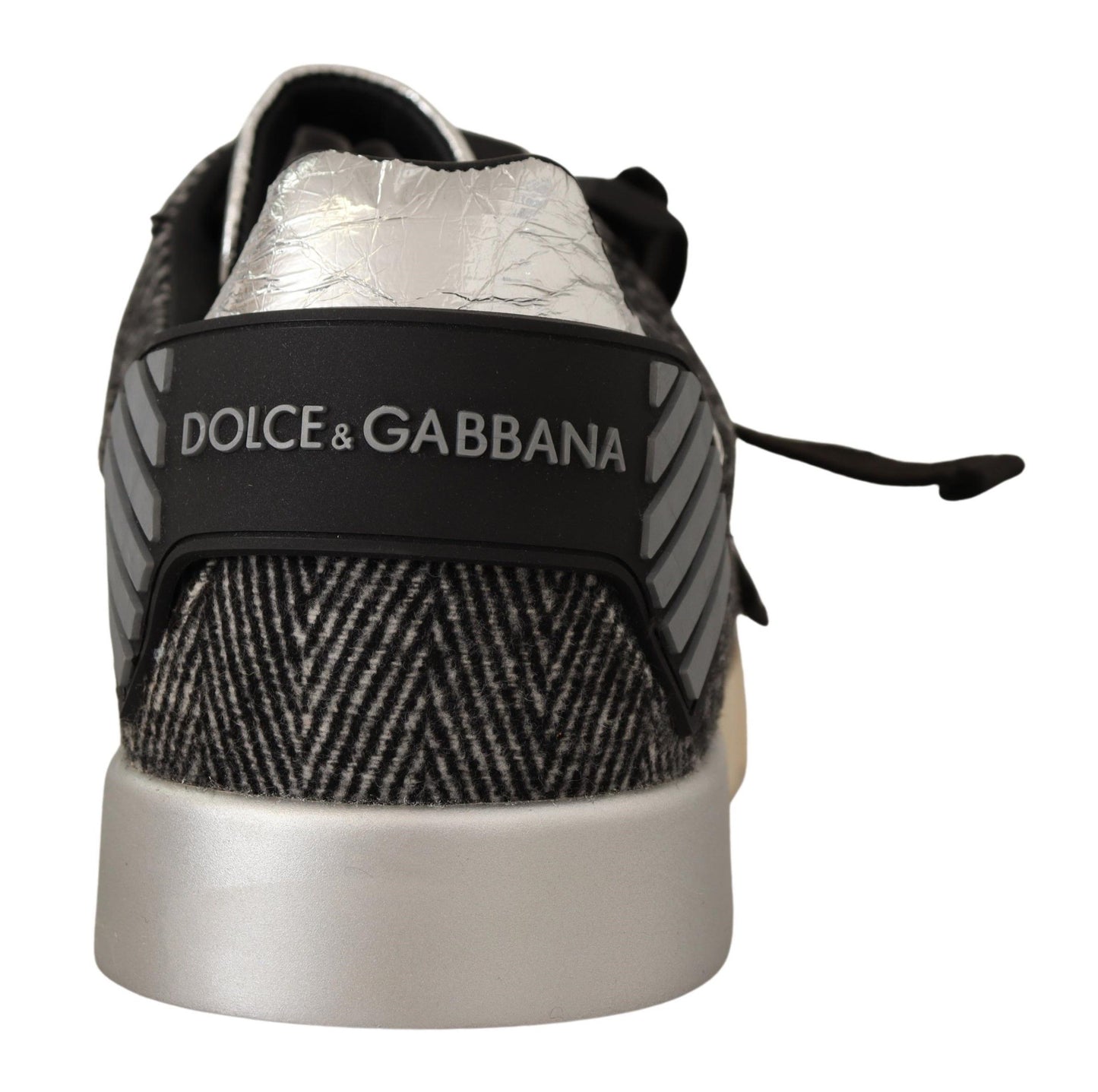 Elegant Silver Low Top Casual Sneakers