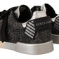 Elegant Silver Low Top Casual Sneakers