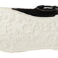 Shearling-Trimmed Leather Sneakers