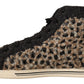Beige High Top Cotton-Wool Sneakers